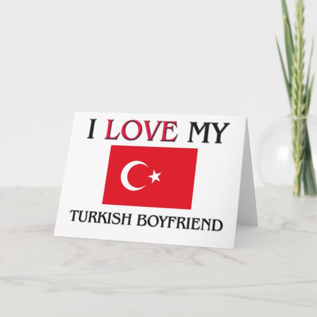 Tarjeta Amo a mi novio turco (Anverso)
