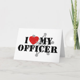 Tarjeta Amo A Mi Oficial De Policía