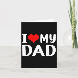 Tarjeta Amo a mi padre gracioso y#; es un regalo de día pa