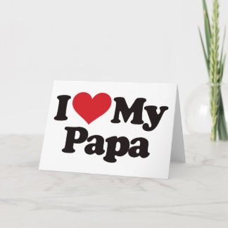 Tarjeta Amo a mi papá