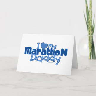 Tarjeta Amo a mi papá del maratón