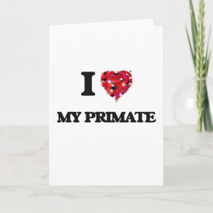 Tarjeta Amo a mi primate