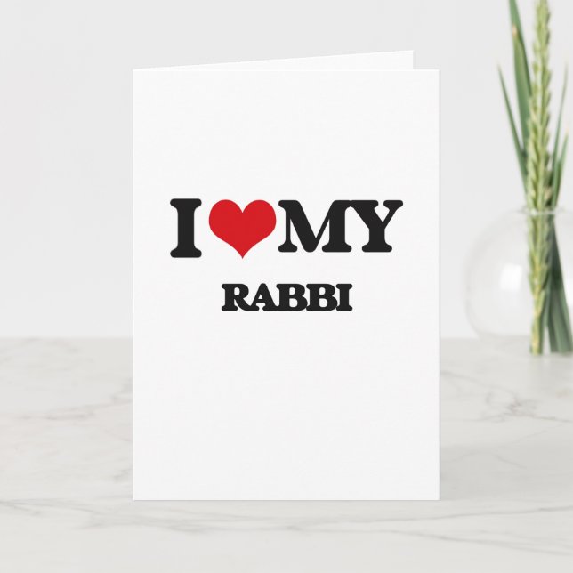 Tarjeta Amo a mi rabino (Anverso)