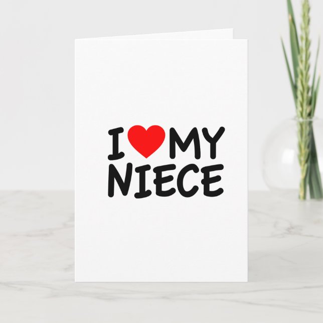 Tarjeta Amo a mi sobrina (Anverso)