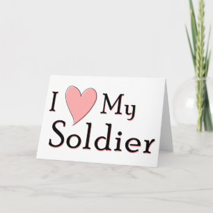 Tarjeta Amo a mi soldado