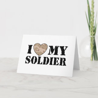 Tarjeta Amo a mi soldado