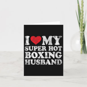 Tarjeta Amo a mi super caliente marido boxeador día de San