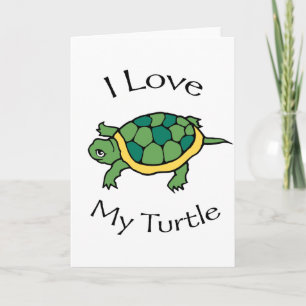 Tarjeta Amo a mi tortuga