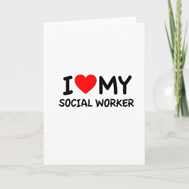 Tarjeta Amo a mi trabajador social (Anverso)