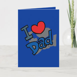 Tarjeta Amo a papá -