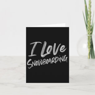 Tarjeta Amo a Snowboarding Player Hob Deportivo Femenino