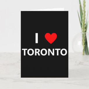 Tarjeta Amo a Toronto Canadá Ciudad Turística Recuerdo