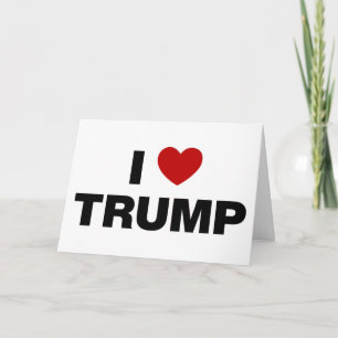 Tarjeta Amo a Trump