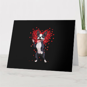Tarjeta Amo al Boston Terrier Regalo Divertido del Día de