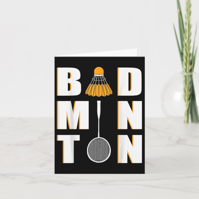 Tarjeta Amo Badminton - Badminton (Anverso)