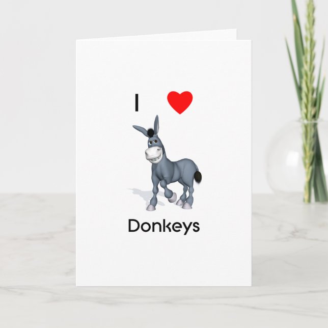 Tarjeta Amo burros (Anverso)
