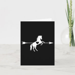 Tarjeta Amo Caballo Flecha Cupido Caballo Caballo Caballos