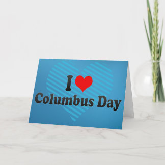 Tarjeta Amo día de Colón