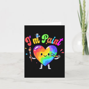 Tarjeta Amo el amor para pintar con el dedo soy pareja lin
