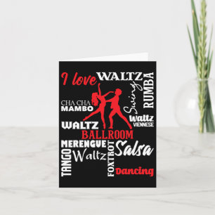 Tarjeta Amo El Baile De La Sala De Baile - El Profesor De