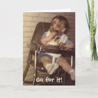 Tarjeta ¡Amo el chocolate! ¡, Vaya para él!