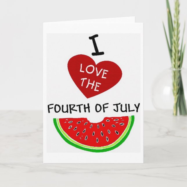 TARJETA AMO EL CUARTO DEL 3 DE JULIO (Anverso)