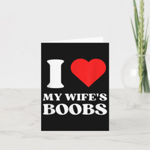 Tarjeta Amo el estilo Y2k corazón rojo de mi esposa