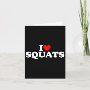 Tarjeta Amo el gimnasio de squats