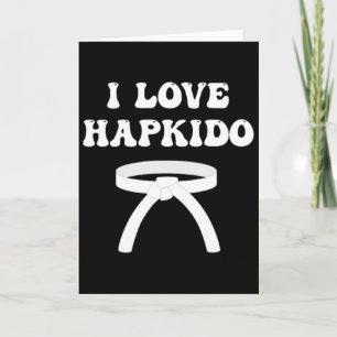 Tarjeta Amo el Hapkido Boxeo Asiático Jiujitsu Kickboxing