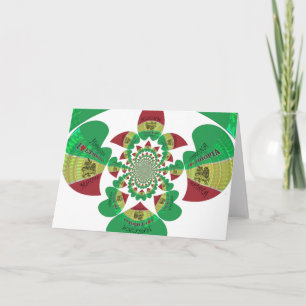 Tarjeta Amo el Kaleidoscope de Etiopía - arte rasta de sen