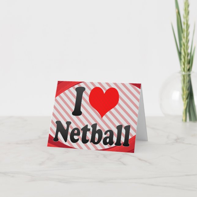 Tarjeta Amo el Netball (Anverso)