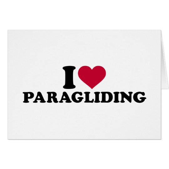 Tarjeta Amo el paragliding