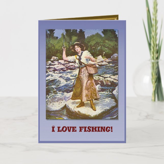 Tarjeta Amo el pescar (Anverso)