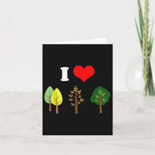 Tarjeta Amo el planeta de protección ambiental de la natur