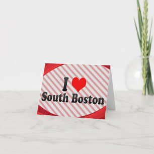 Tarjeta Amo el Sur de Boston, Estados Unidos