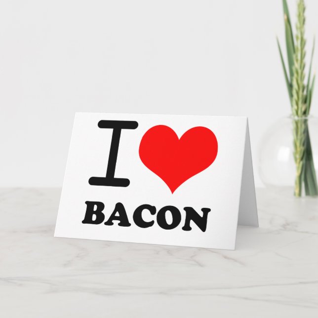 Tarjeta Amo el tocino (Anverso)