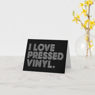Tarjeta Amo el vinilo premeditado