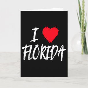 Tarjeta Amo Florida EE. UU. América Playa Vacaciones Viaje
