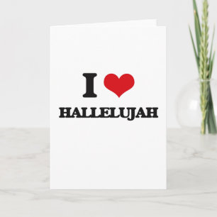 Tarjeta Amo Hallelujah