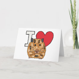Tarjeta Amo Hamsters