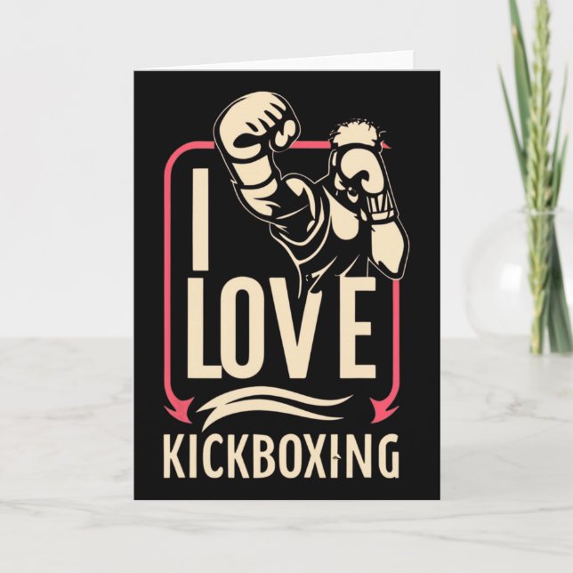 Tarjeta Amo Kick-boxing Boxeo Ama Kickboxer Kickboxin (Anverso)