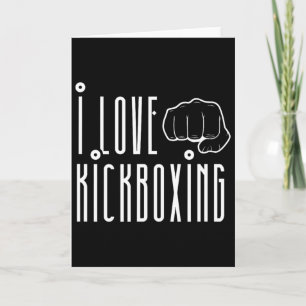 Tarjeta Amo Kickboxing Kickbox Kick Boxing Kickboxer 