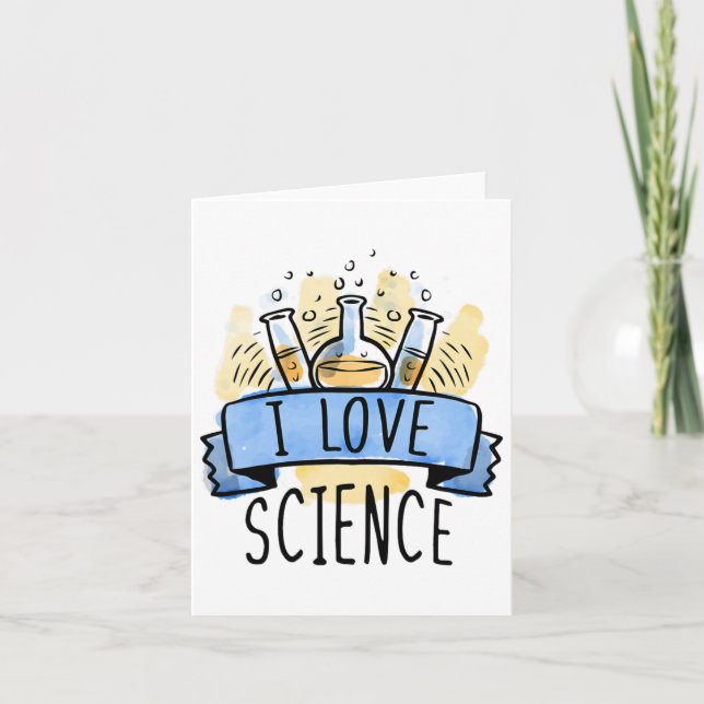 Tarjeta Amo la ciencia (Anverso)