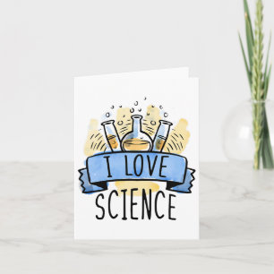 Tarjeta Amo la ciencia