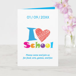 Tarjeta Amo La Escuela. De vuelta a la graduación de Perso