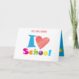 Tarjeta Amo La Escuela. De vuelta a la graduación de Perso