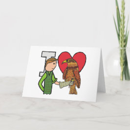 Tarjeta Amo la Falconería