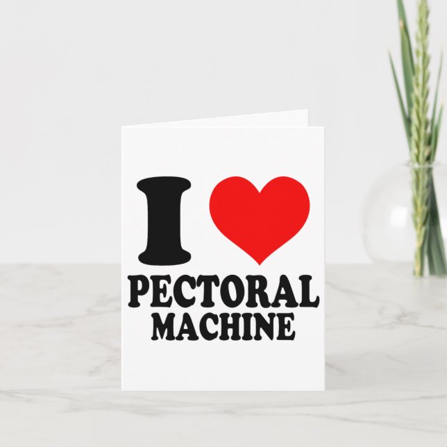 Tarjeta Amo La Máquina Pectoral (Anverso)