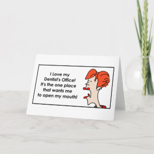 Tarjeta Amo la oficina DakotaJoan.com de mi dentista