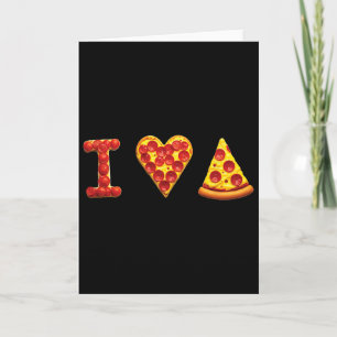 Tarjeta Amo La Pizza Amantes De La Comida Italiana La Pizz